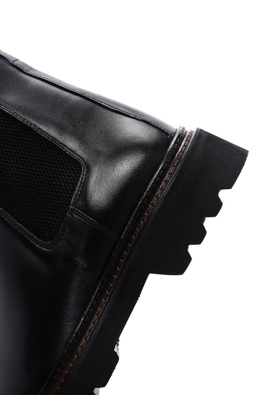 Men's Black Leather Chelsea Boots