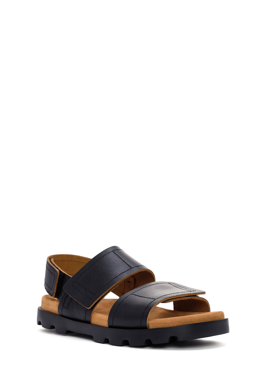 Camper Men's Black Brutus Leather Sandals