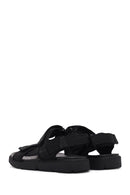 Geox Men's Black Xand 2s Fabric Sandals | Derimod