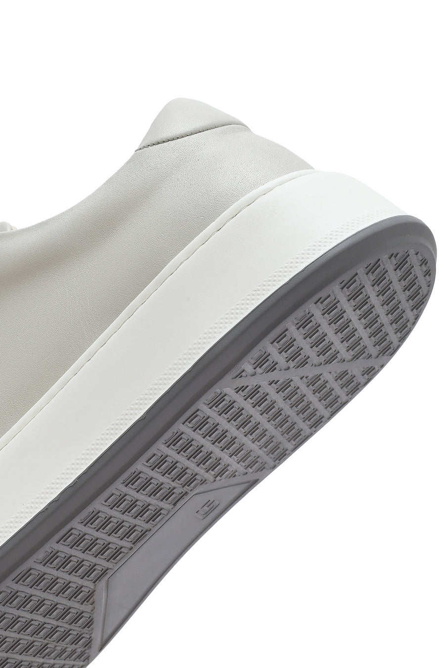 Men's White Thick Sole Lace Up Leather Sneaker