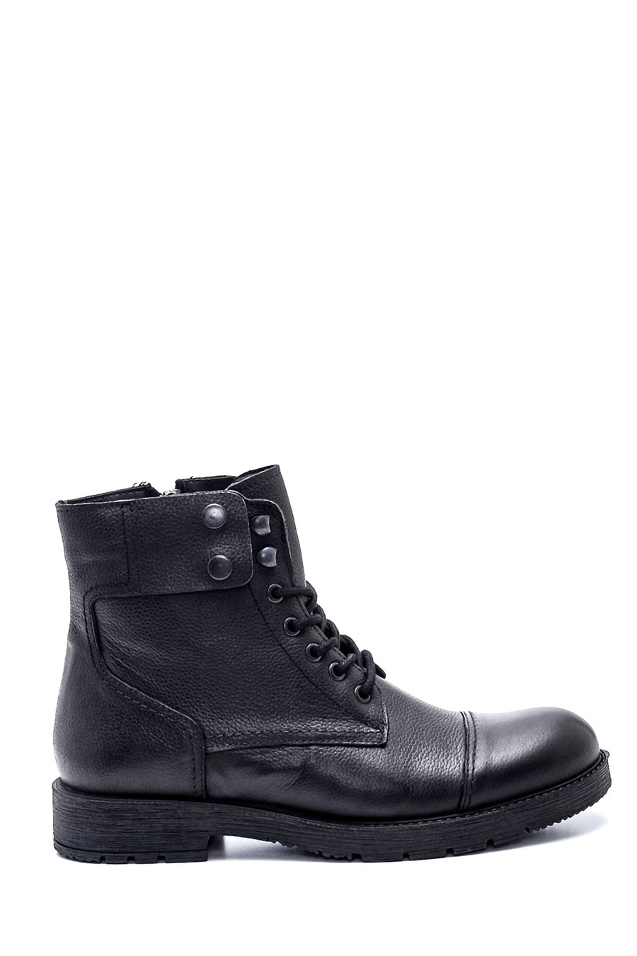 Men's Leather Zippered Boots 21WFD6853FT | Derimod