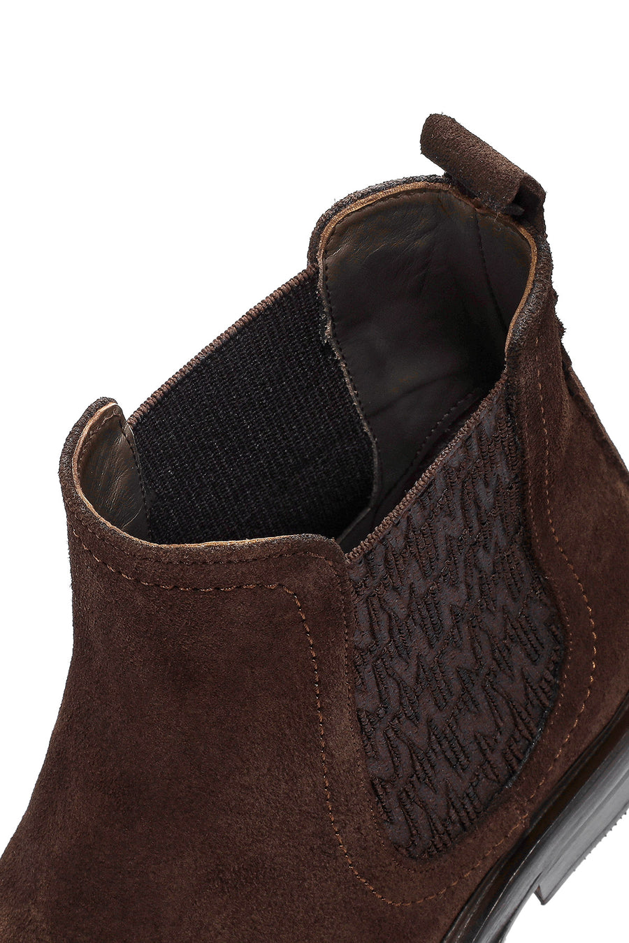 Men's Brown Suede Leather Chelsea Boots
