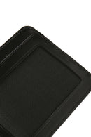 Men's Black Blue Leather Card Holder | Derimod