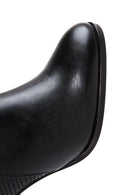 Women's Black Zippered Classic Heeled Boots | Derimod