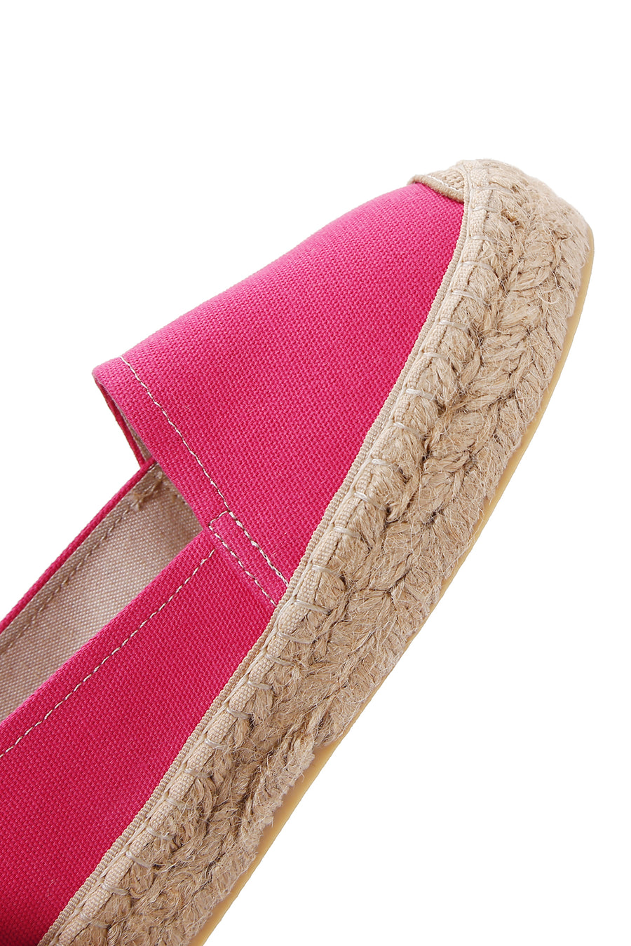 Kadın Pembe Hasır Tabanlı Espadril
