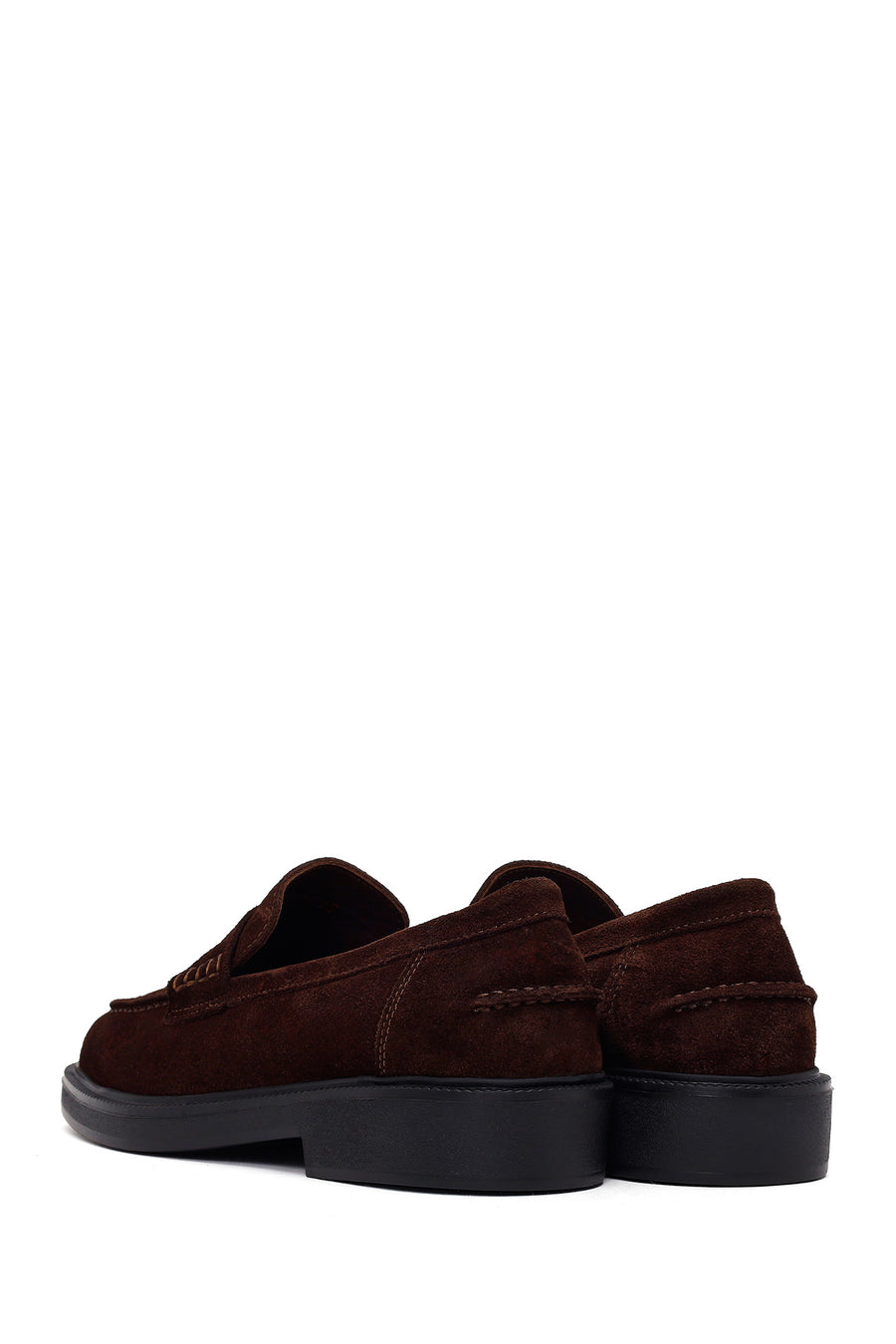 Woman Brown Suede Masculine Loafer
