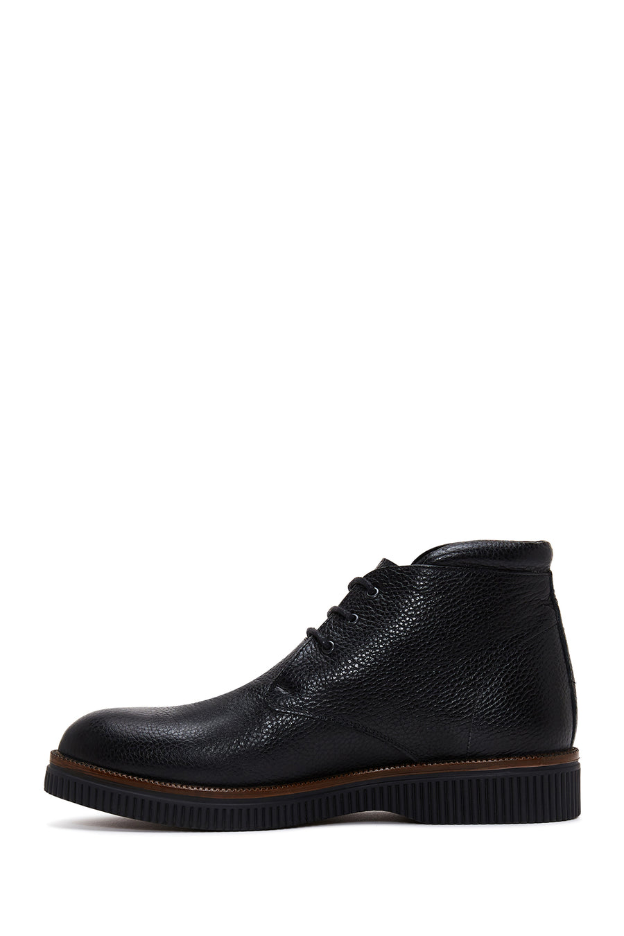 Men's Black Leather Casual Boots