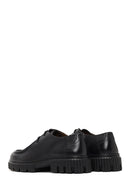 Men's Black Lace-Up Thick-Soled Leather Casual Shoe | Derimod