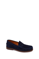 Erkek Lacivert Süet Deri Casual Loafer | Derimod