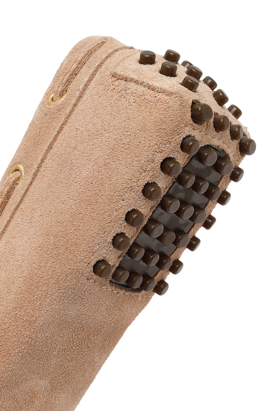 Women's Beige Tassel Suede Leather Loafer