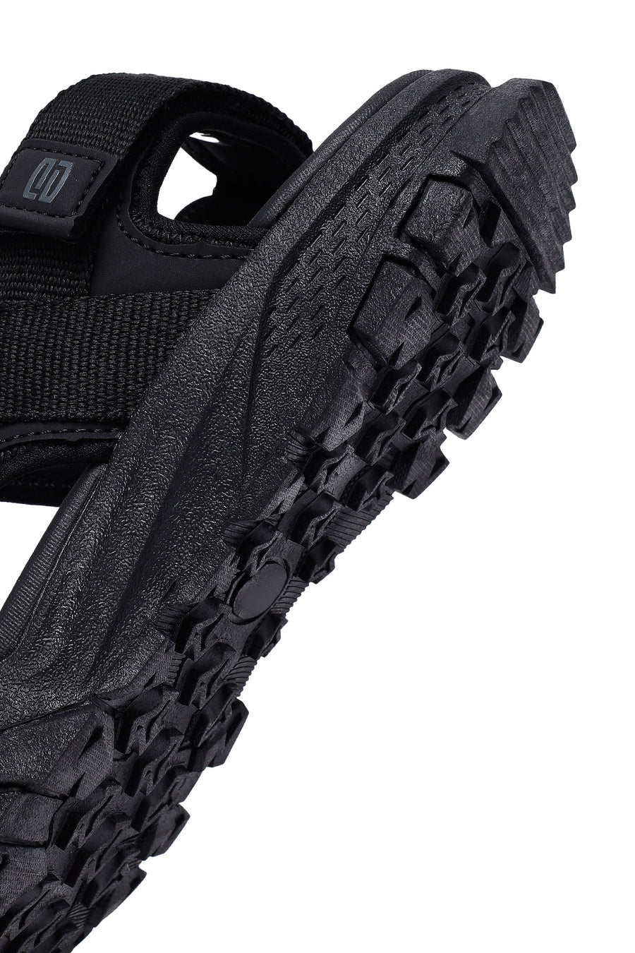 Men's Black Fabric Sandals