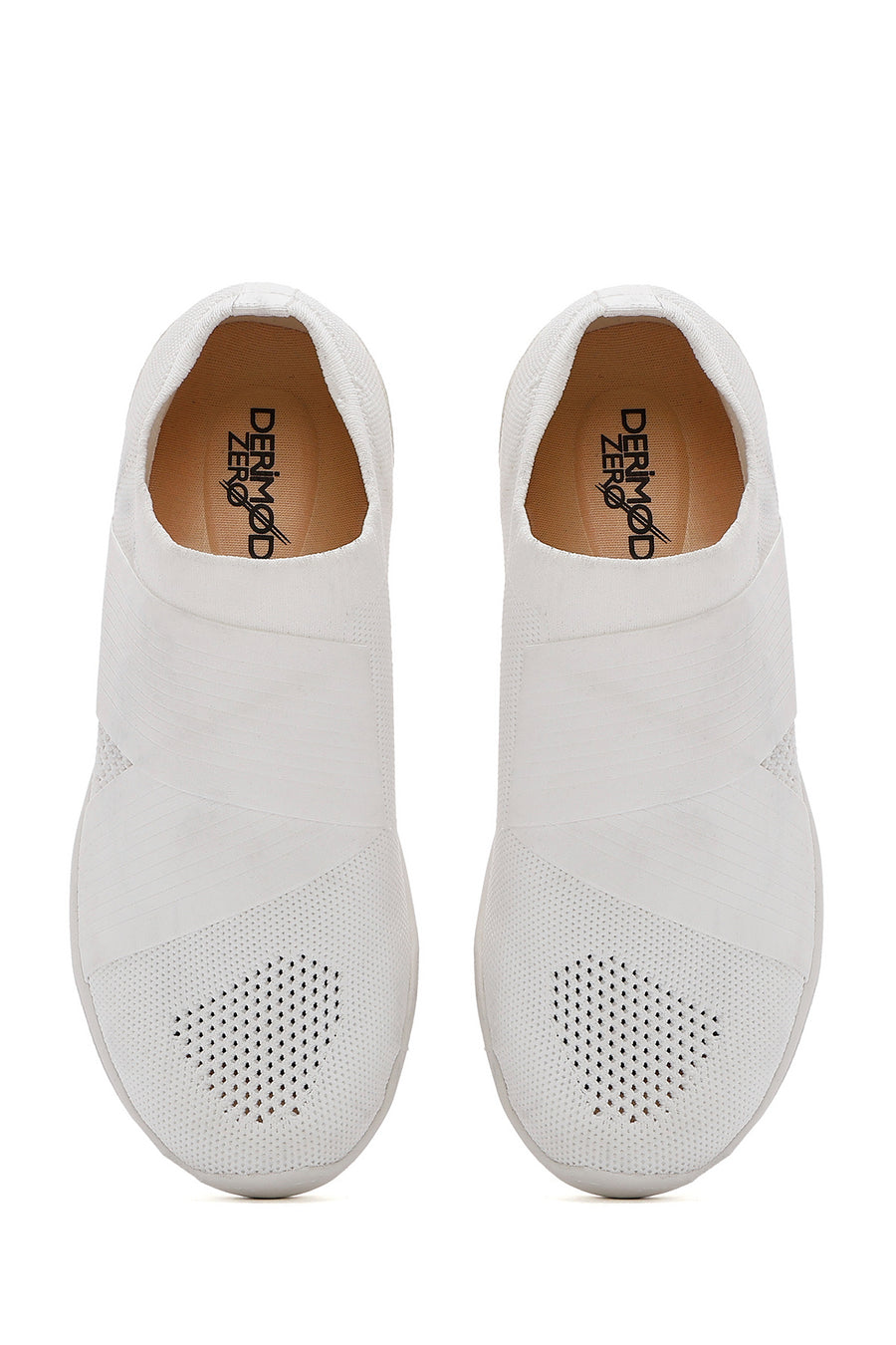 Derimod Zero Women's White Fabric Sneakers