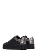 Women's Black Thick Soled Sneaker | Derimod