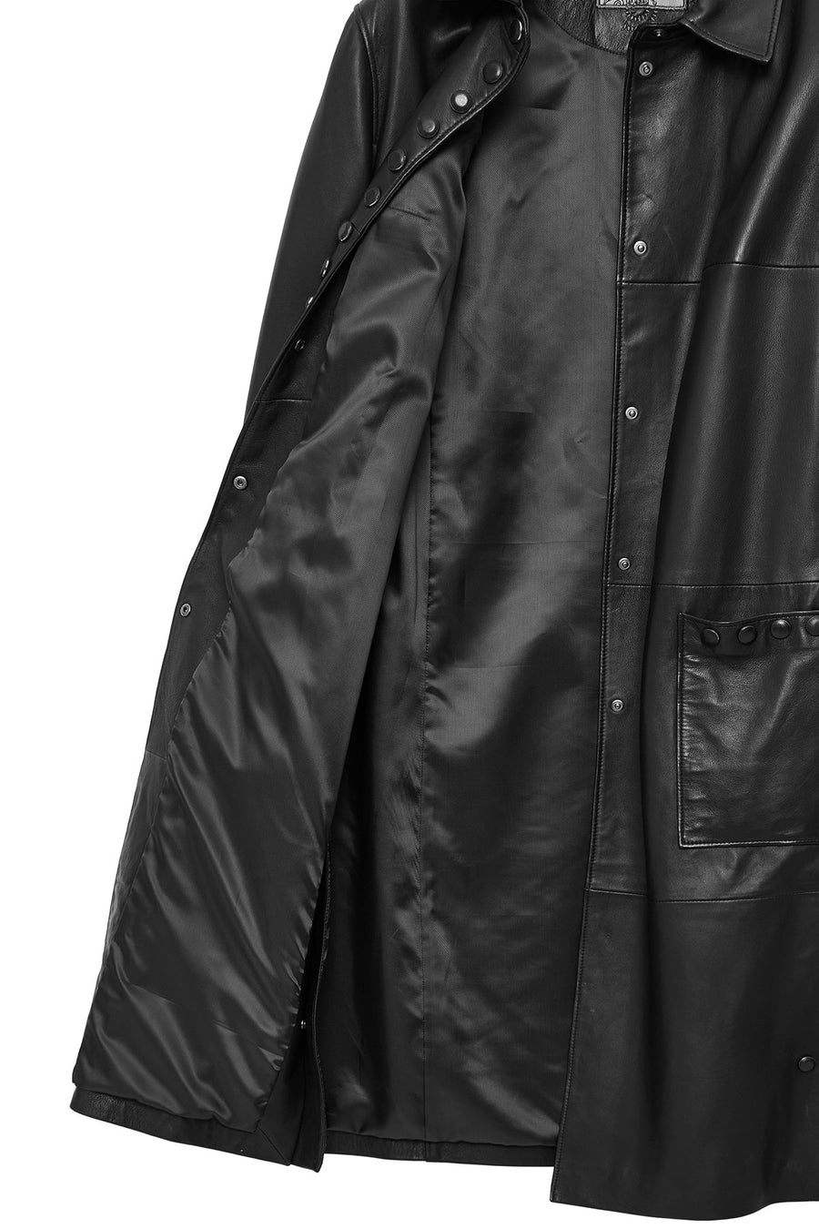 Stella Women's Black Regular Leather Trench Coat