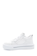 Women's White Leather Sneaker | Derimod