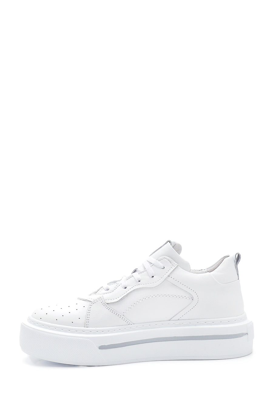 Women's White Leather Sneaker