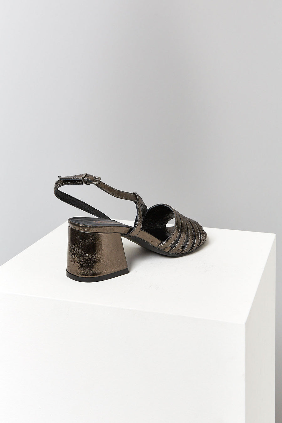 Women's Green Leather Sandals