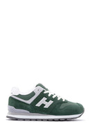 Hammer Jack Men's Green Suede Leather Colombia M Sneaker | Derimod