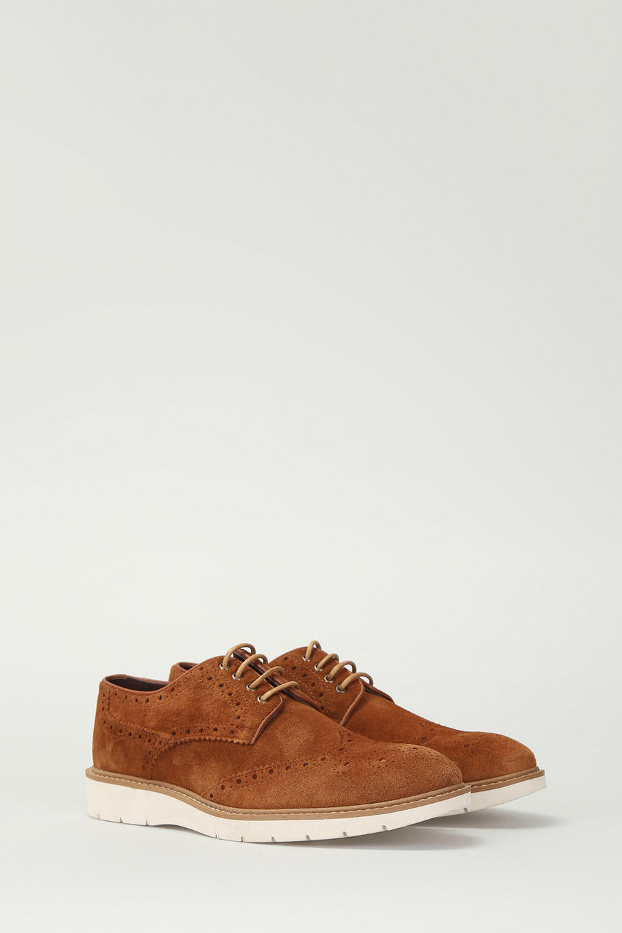 Men's Tan Suede Leather Shoes