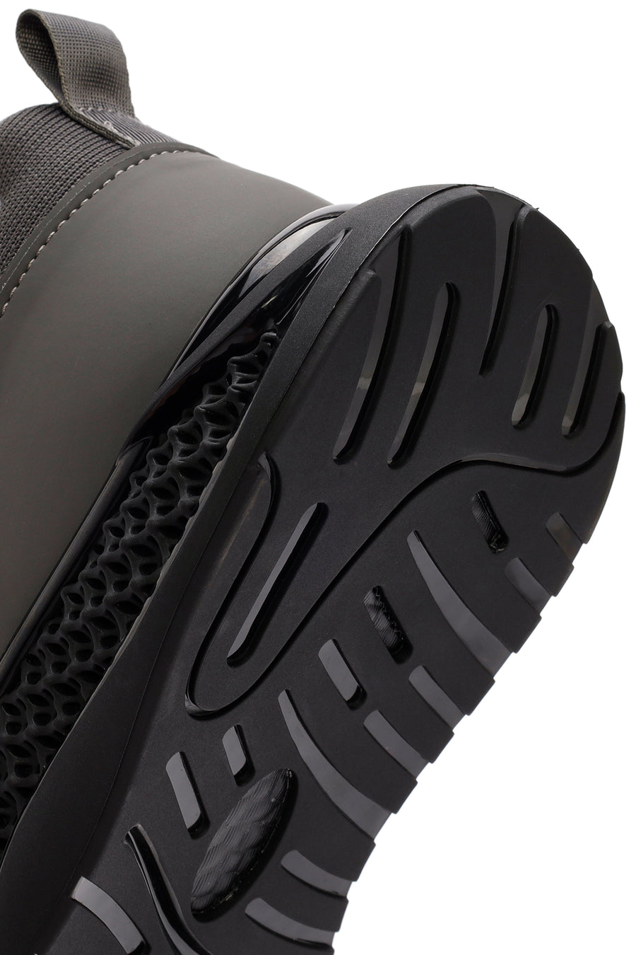 Derimod Zero Men's Grey Thick-Soled Laced Fabric Sneaker