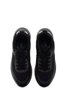 Women's Black Thick Soled Sneaker | Derimod