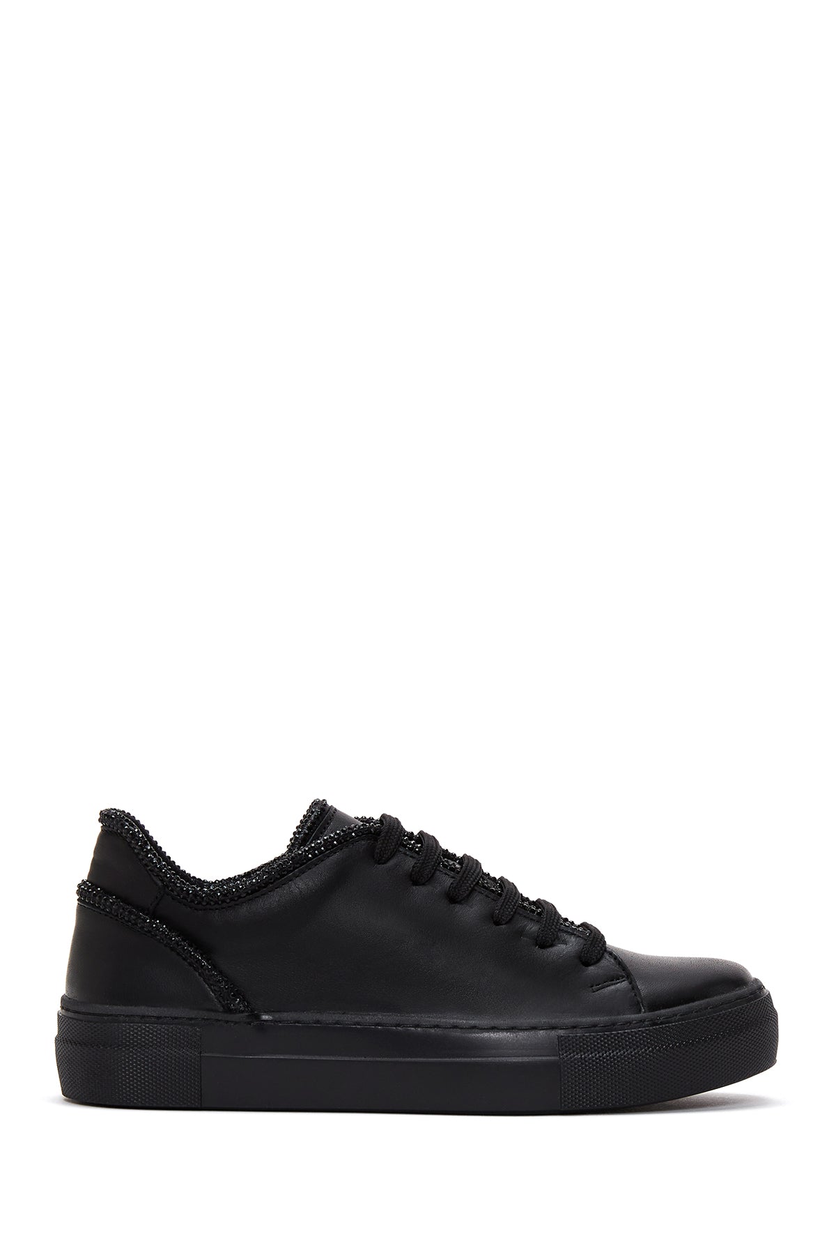 Women's Black Leather Sneaker 23WFD290118 | Derimod