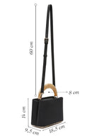 Kadın Siyah Uzun Askılı Mini Kol Çantası | Derimod