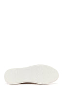 Male White Lace-Up Leather Sneaker | Derimod