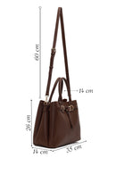 Woman Brown Long-Strap Classic Shoulder Bag | Derimod