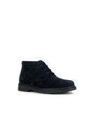 Geox Men's Navy Blue Spherica Nubuck Leather Boots | Derimod