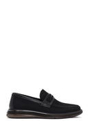 Men's Black Fabric Loafer | Derimod