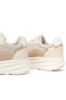 Women's Beige Lace-Up Chunky Sole Sneakers | Derimod