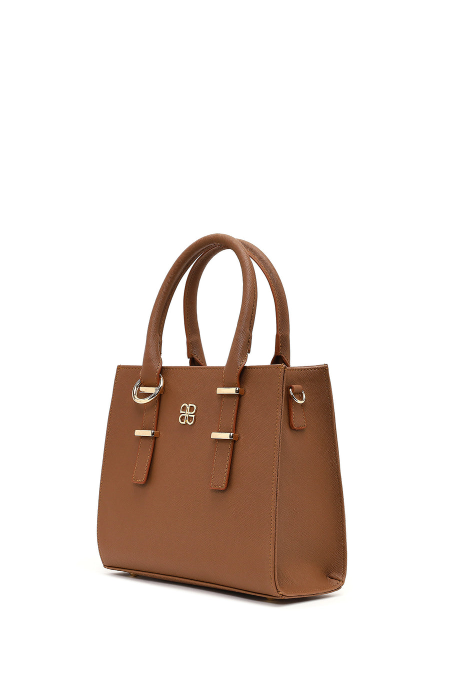Women's Beige Long Strapped Accessorized Handbag