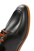 Derimod Black Erkek Siyah Bağcıklı Deri Casual Ayakkabı | Derimod