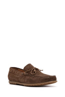 Men's Brown Suede Leather Casual Loafer | Derimod