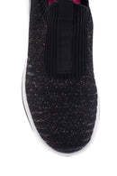 Kadın Siyah Desenli Kumaş Sneaker | Derimod