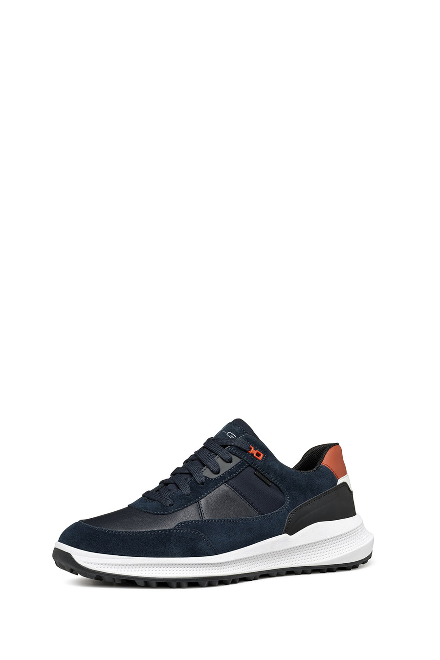Geox Men's Navy Blue Pg1X Abx Laced Waterproof Leather Sneaker