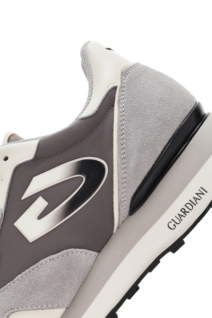 Alberto Guardiani Erkek Wen Kalın Tabanlı Gri Bağcıklı Deri Sneaker