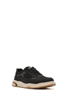 Men's Black Lace-up Leather Sneaker | Derimod