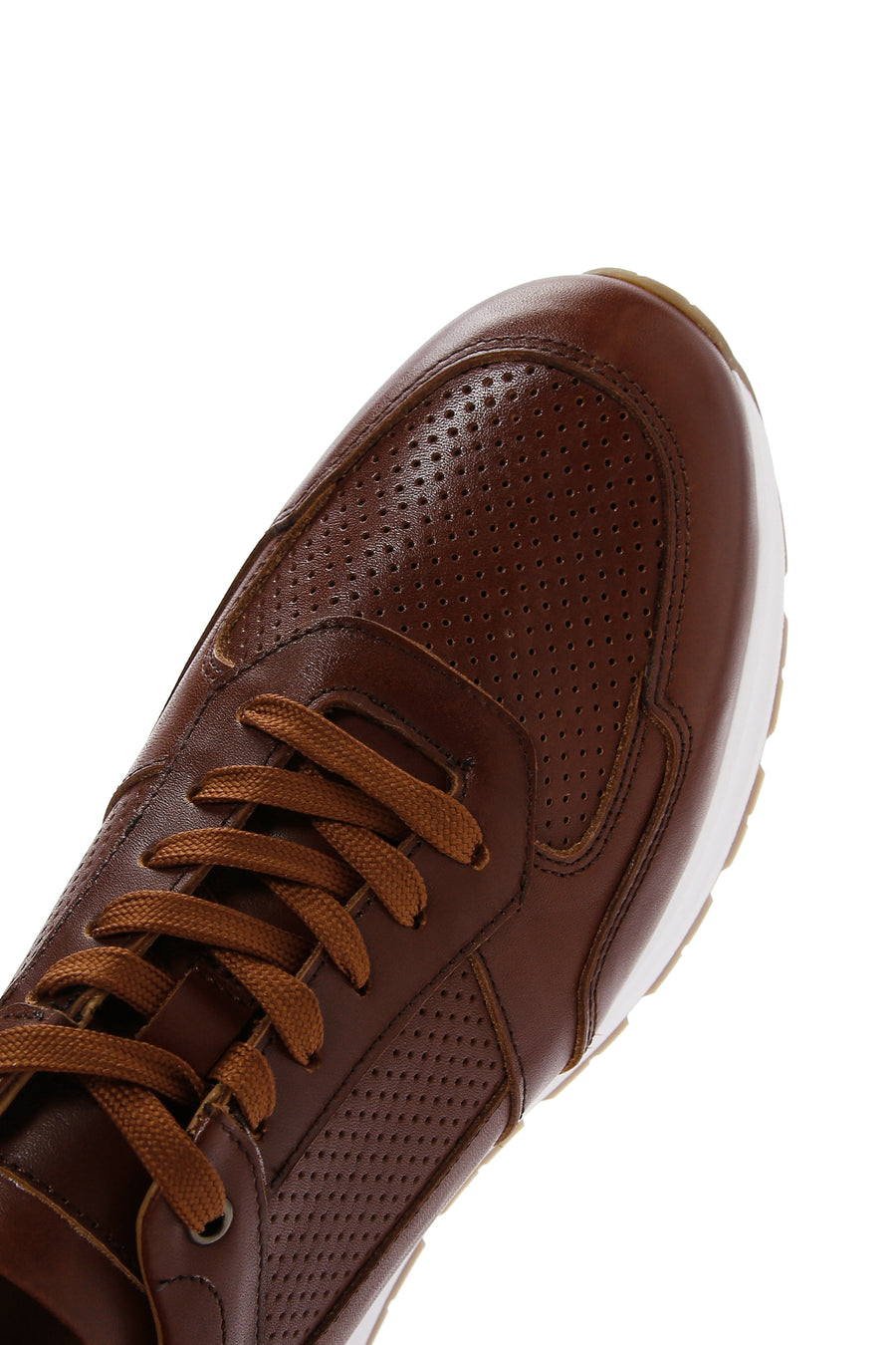 Men's Tan Leather Sneaker