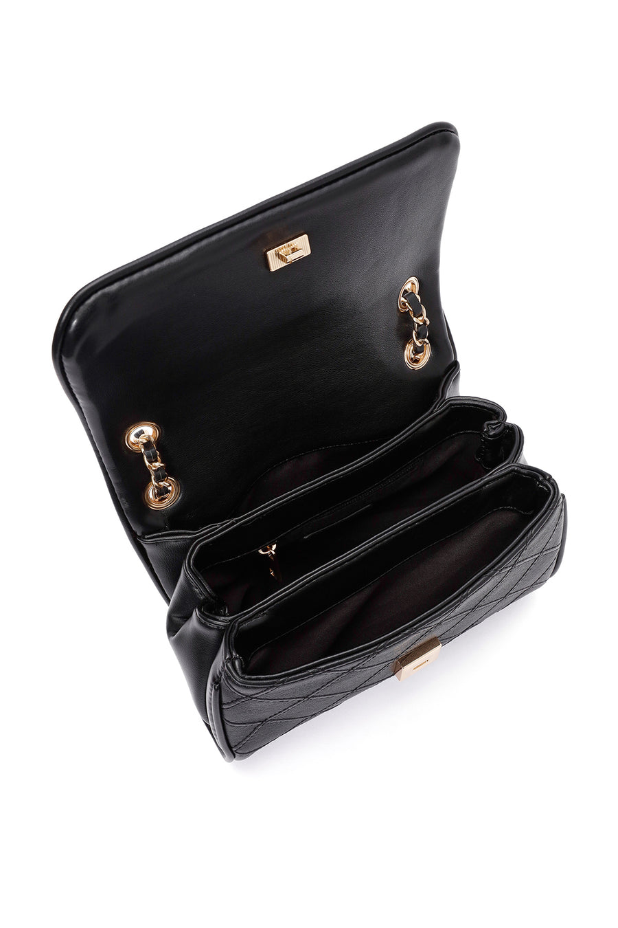 Women's Black Long Strap Printed Shoulder Bag