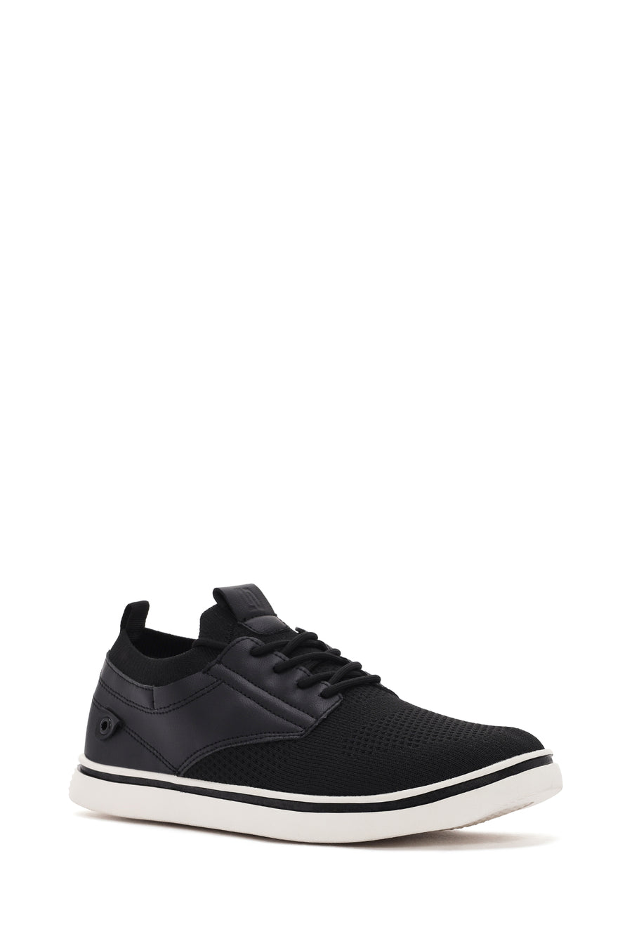 Erkek Siyah Bağcıklı Kumaş Sneaker