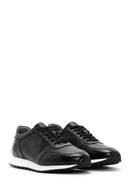 Men's Black Leather Sneaker | Derimod