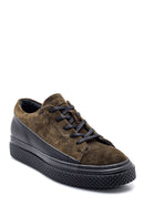 Men's Suede Leather Sneaker | Derimod