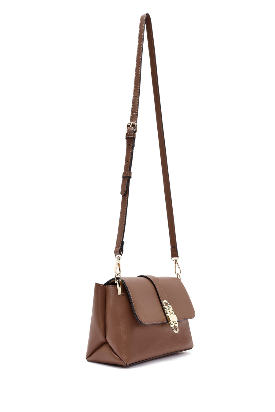 Women's Brown Long Strap Shoulder Bag