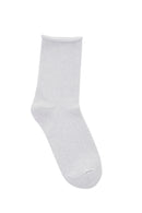 Women's White 70% Cotton, 18% Polyamide, 2% Elastane Socks | Derimod