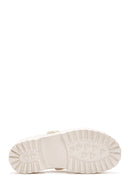 Women's White Jelly Thick Soled Slippers | Derimod