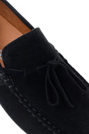 Men's Black Suede Leather Casual Loafer | Derimod