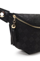 Woman Black Printed Waist Bag | Derimod