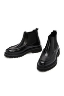 Men's Black Leather Boots | Derimod